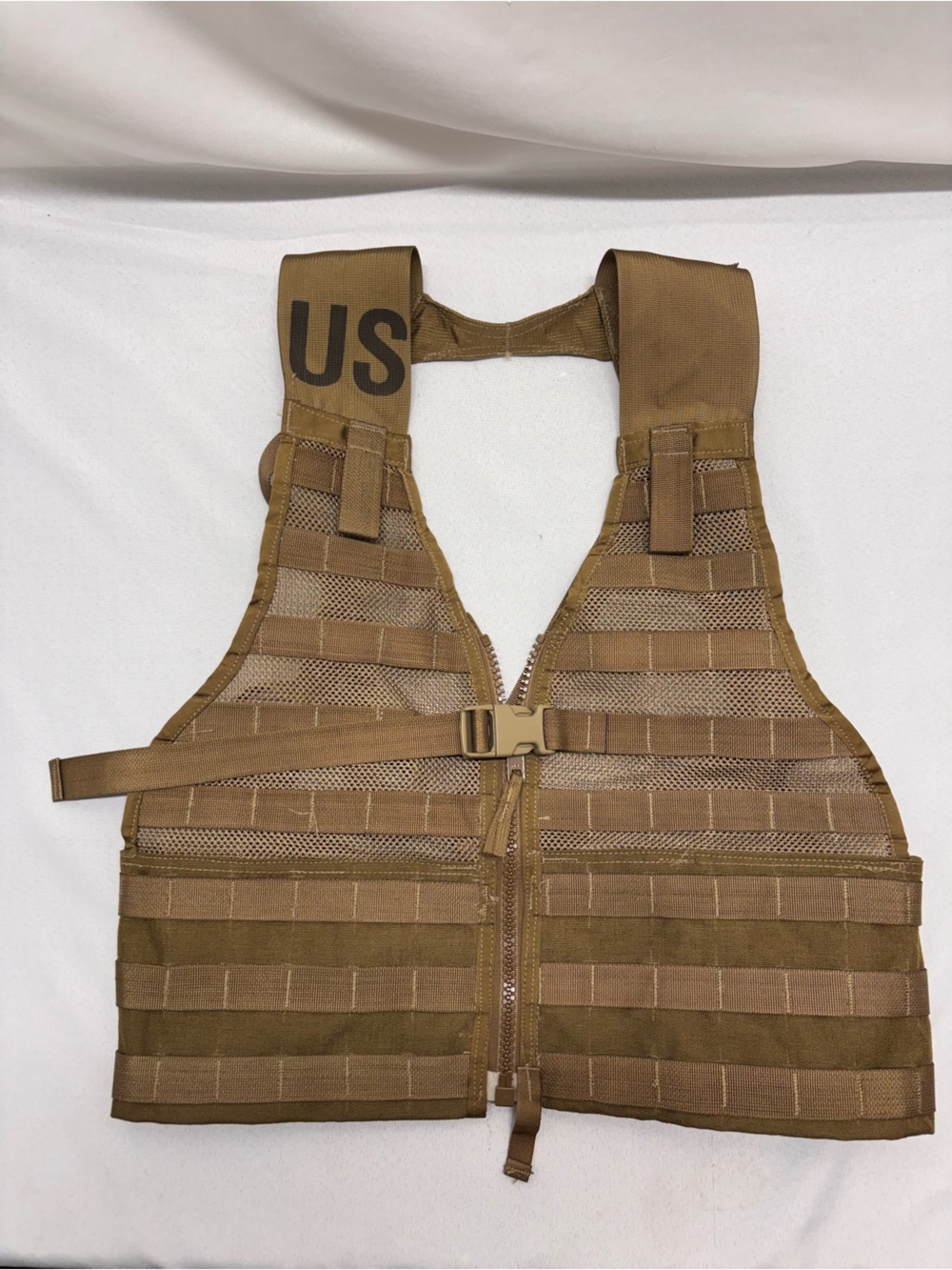 MOLLE II USMC Tactical Vest Fighting Load Carrier with Zipper Coyote Brown